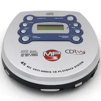 CD Player Portable CD Player Walkman System High Quality Music Shockproof Discs LCD Display 3.5 Audio Jack CD-R-RW MP3 Disc Play Console 230224