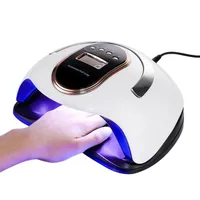 Nail Dryers 27RC Portable 168W Lamp UV LED Nails Dryer Gel Polish Curing Light Manicure Pedicure Machine With Motion Sensing 4 Timer