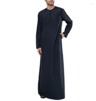 Etnische kleding Fashion Men Muslim Abaya Jubba Thobes Arabisch Pakistan Dubai Kaftan Islamitisch Saoedi -Arabië Casual Long Blouse Rozes Shirt