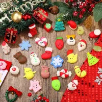 Decompression Toy 40/72PCS Christmas Squishies Cute Squishy Christmas Toys Xmas Mini Mochi Party Favors Bag Fillers Stocking Stuffers Class Prizes 230224