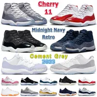 DMP Basketball Shoes J Jumpman 11 Retro Cherry 11s High Cool Gray Low Cement Gray J11 Jubilee 25th Anniversary Midnight Navy Blue Dhgate Designer Men Women Sneakers