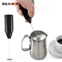 Andere Küchenwerkzeuge Handheld Milchschaum mini elektrisch Edelstahl Eierschläger Drink Kaffee Whisk Mixer 230224