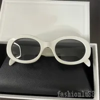 Lyxpolariserade solglas￶gon Fashion Designer Glasses Multicolor Oval Lentes de Sol Plastic Accessories Street Womens Designer Solglas￶gon f￶r kvinna PJ009 C23