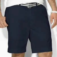 Global America Design Men Polo Casual Shorts Small 조랑말 자수 Zip Fly Beach Short Pants 골프 수영복 M-2XL Black White Blue 315a