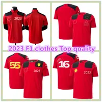 Maglietta maschile 2023 F1 T-shirt Polo Suit Four Seasons Formula 1 Red Racing Stupy F1 Custom vestiti
