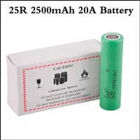 IMR 18650 25Rバッテリー2500 MAH容量最大20A高排水バッテリー充電可能なリチウムイオンバッテリー