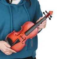 Violin Kids Eduacational Toy Mini Electric Violin with 4 Adjustable Strings Violin Bow Children Musical Intrument Toy 220419231e