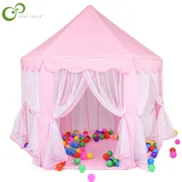 Toy Tents Indoor and Outdoor Games Girl's Gift Princess Tent Girls Large Hexagon Playhouse Kids Castle Play Tent Toy for Children WYW 230224