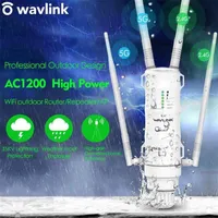 Wavlink AC1200 de alta potência Wi-Fi Outdoor AP Repeater Router com POE e Gain 2 4G5G Antenas WiFi Range Extender amplificador 2106072747