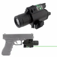 تكتيك M6 Combo Cree Flashlight Green Laser Sight Rail 20mm لـ Hunting2651