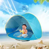 Toy Tents Baby Beach Tent Children Waterproof Up sun Awning Tent Kid Outdoor Camping Sunshade BeachUV-protecting Sunshelter with Pool 230224