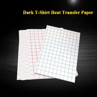 Sälj 20 ark pappersprodukt A4 värmeöverföring Dark Black Fabric Printing Papers för bomullsplagg259b