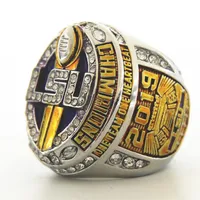Para j￳ias esportivas de moda 2019 LSU Cincinnati Football College Championship Ring Men Rings para f￣s Us Tamanho 11#248C