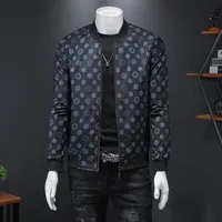 高品質のメンズジャケット偉大なデザイナーOネックカラークラシックドットオスアウターウェアコートビッグサイズの服4xl 5xl 2762ジャケット279c