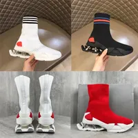 2023 Designerskie skarpetki Buty Casual Boots Platform Mężczyźni Kobiety KNIT Runner Sock Sock Paris Spring Shoe Triple Black White Ced Womens Sneakers Botki Paris Trai P4b6#
