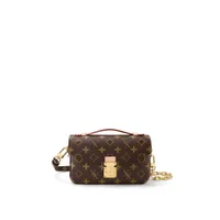 Сумка для сумки бренд сумки Baotou Layer Cowhide Top Designer Gold Chain Brown