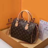 Mode luxe ontwerpers tassen dames tas schoudertassen gloednieuwe dame bakken meisje handtassen snel met sleutelslot schouderband stofzak 30 cm