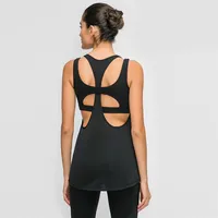 Eamless Yoga Shirts 둘 다 스포츠 작물 최고의 운동 여성 L-169Sleeveless Backless Gym Tops Athletic Fitness Vest Active Wear233o