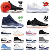 Boots Boots Slippers Outdoor Shoes Sandals Top Jumpman 11 11s XI Men Basketball Shoes Pure Violet Bleached Coral Mens Women High Midnight Navy Cap And