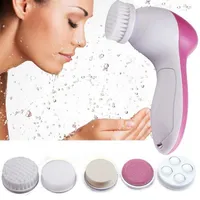 5 in 1 lavage ￩lectrique machine ￠ visage Pores Pores Nettoyer Corps Massage Masage Mini Brosse de masseur de beaut￩ Skin 313O