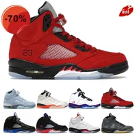 Slippers Top AMG 5s Chaussures de basket-ball masculin 5 Bluebird rage rage Backboard Race Oreo Fired Red Hyper Royal Anthracite Mens Sports Sneakers