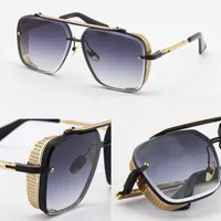 Limited E D Six Glasses Men Metal Vintage Classical Sunglasses Square Square Square UV 400 Lens with Case بيع طراز 2458