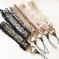 Keychains 1 PC Fashion Trinket Mobile Phone Lanyard Anti-lost Badges Cell Rope Key Ring Sling Neckband Keychain Christmas Gifts