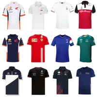 F1 Formula Bir Yarış Takımı Araba Takımı Logo Fabrika Fabrikası Fabrika Kısa Kollu T-Shirt Erkekler Özelleştirilebilir 2021276M