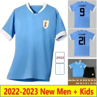 2022 Uruguay G. de Earrascaeta Mens Soccer Jerseys D.Godin J. M. Gimenez F. Valverde E. Cavani Home Away Short Hleeves Football Shirt Men Ki