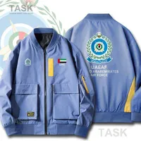 Military Army Jackets Air Force United Arab Emirates ARE UAE Emirati AE Bomber jacket Hit Color Streetwear baseball jacket Coat H0302G