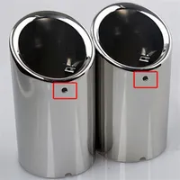 Chrome Rear Exhaust Muffler Tip Pipe Cover Ends For VW Golf 7 Mk7 VII 2013 2014243a