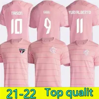21 22 Outubro Rosa Flamengo Soccer Jerseys Gabi Sao Paulo Sc internacional Pink Special Football Shirts 2021 2022 SCI SPFC MENGO O173Y