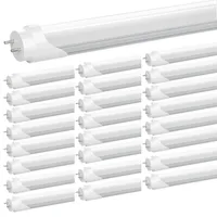 T8 4FT LED Light Bulbs, LED Tubes for Fluorescent Fixtures,Type B G13, Bi pin 28W 4000K, daylight, Clear, frost, Dual Ended Power, Remove Ballast, Garage Warehouse Shop Lights