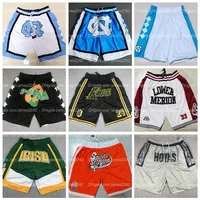 University of North Carolina Men UNC Lower Merion Irish Hoyas Basketball Shorts Pocket Pants All Stitched243c