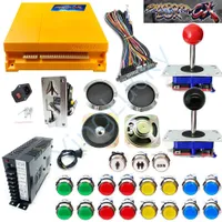 Portable Game Players 2 Player Arcade Kit LED button Pandora box CX game board and zippy joystick American HAPP Style Push Button for Machin W0224