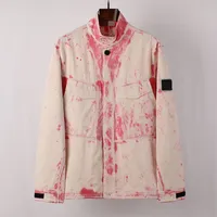 남자 브랜드 Topstoney 품질 재킷 패션 워터 염색 캐주얼 자수 배지 재킷