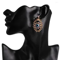 Серьги -гербы европейские творческие девочки стиль стиль моды ушной жемчуг Большой глаз преувеличение украшения для женщин