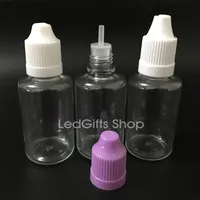 Snelle plastic e -sapflessen Pet e vloeibare fles 30 ml lege eliquidfles met een kindvrije CAP220B