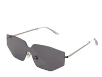 Femmes lunettes de soleil pour femmes hommes lunettes de soleil hommes mode Style protège les yeux UV400 lentille avec boîte aléatoire et étui 6123