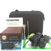 Portable Enail Dab Kits PID Temperaturkontroll Dabber Box E Nail Electric Dab Nail Titanium Quartz Wax Dry Herb Vape For Glass Bo284H