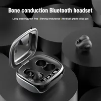 JX80 Kemik İletimi Bluetooth kulaklık TWS Küpe Mini Kablosuz Bluetooth Kulaklıklar Auriculares Sport Kulaklıklar
