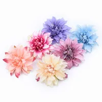 가짜 꽃 녹지 510 조각 저렴한 가짜 거버라 머리 꽃 벽 웨딩 카 홈 장식 액세서리 장식용 화장 인공 식물 Z0227