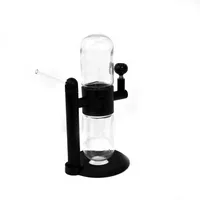 Min 1set Hookah Kit Glass Bongs Tuberías de agua de humo 360 grados Potencia Recicladora SHISHA SECH HERBERA ACCESORY3367