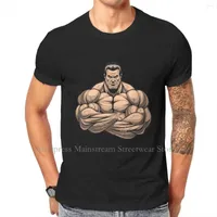 Мужские рубашки для бодибилдинга мускулистого мультипликационное мультяшное мультипликация сильная хараджуку футболка 2023 Печать уличная одежда для отдыха