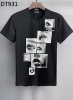 DSQ Phantom Kaplumbağa Erkek Tişörtleri 2023 Yeni Erkek Tasarımcı T Shirt İtalya Moda Tshirts Yaz T-Shirt Erkek Yumuşak ve Rahat% 100 Pamuk Üstleri 6855