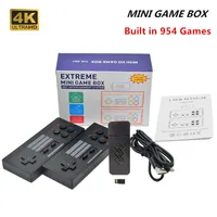 HD 4K 954 Mini Video Game Console com 954 videogames retrô 8 bits Retro Classic Gaming com controlador sem fio duplo Player Dual Player para crianças e adultos