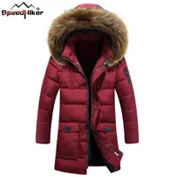 Speed Hiker Winter Jacket Men Thicken Mid-long Parkas Warm Cotton-padded Hooded Outwear jacket coat jaqueta masculina M-3XL246z