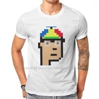 Men&#039;s T Shirts CryptoPunk NFT Special TShirt Blockchain 2023 Comfortable Design Gift Idea Shirt Short Sleeve