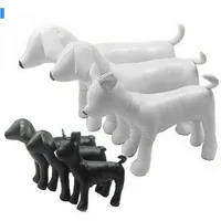 Fashion Black White Pet Dogs Leather ornaments Sewing Notions Tools Mannequin model Standing Position Dog Models for Clothing S si3222