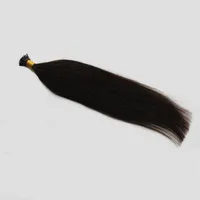 100g Human Human Pré -ligado Fusion Hair Color natural I Tip Stick Keratin Double desenhado Remy Hair Extension265i